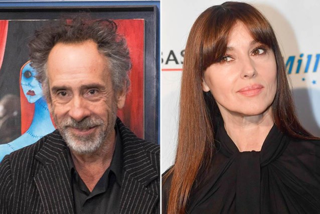 Il regista Tim Burton e l’icona del cinema Monica Bellucci hanno notato un bacio appassionato a Parigi