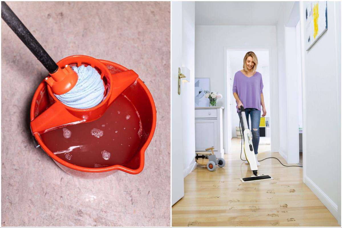 terras Bonus Verbinding GETEST. Hoe reinig je best je vloer: met vloertrekker, uitwringmop,  spraywisser, stoom of elektrisch? | Het Nieuwsblad Mobile
