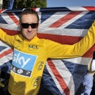 Bradley Wiggins won als eerste Brit ooit de Tour de France.