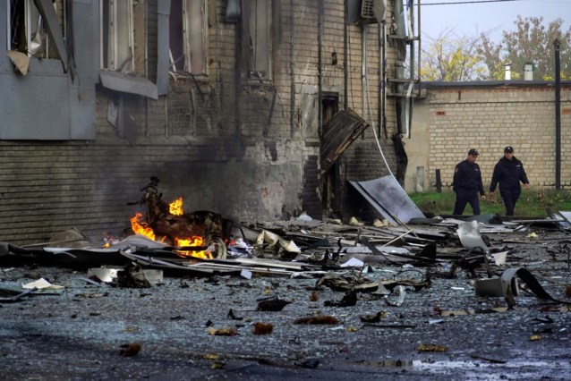 L’esercito ucraino ha attaccato un deposito ferroviario nella città occupata di Melitopol