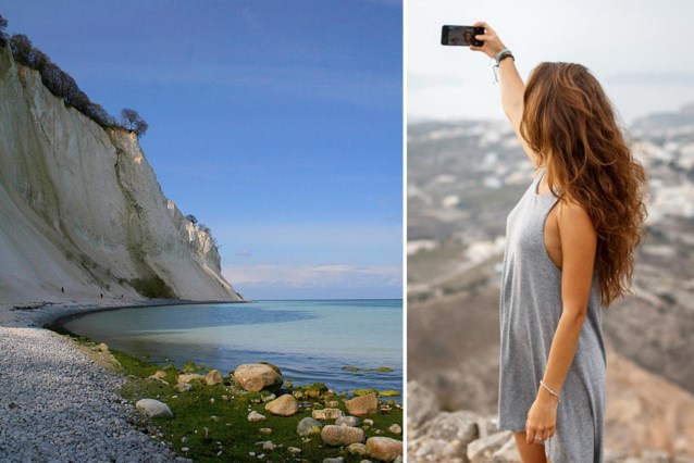 Tourist trying to take photo dies after falling from chalk cliffs in Denmark