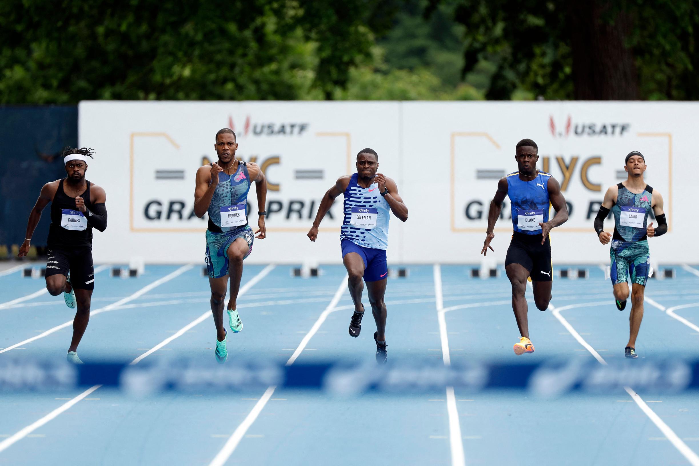 Zharnel Hughes Shatters British Record With World's Best 100 Meter ...