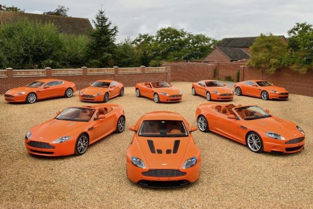 Eight Unique Orange Aston Martins to be Auctioned at Zoute Grand Prix