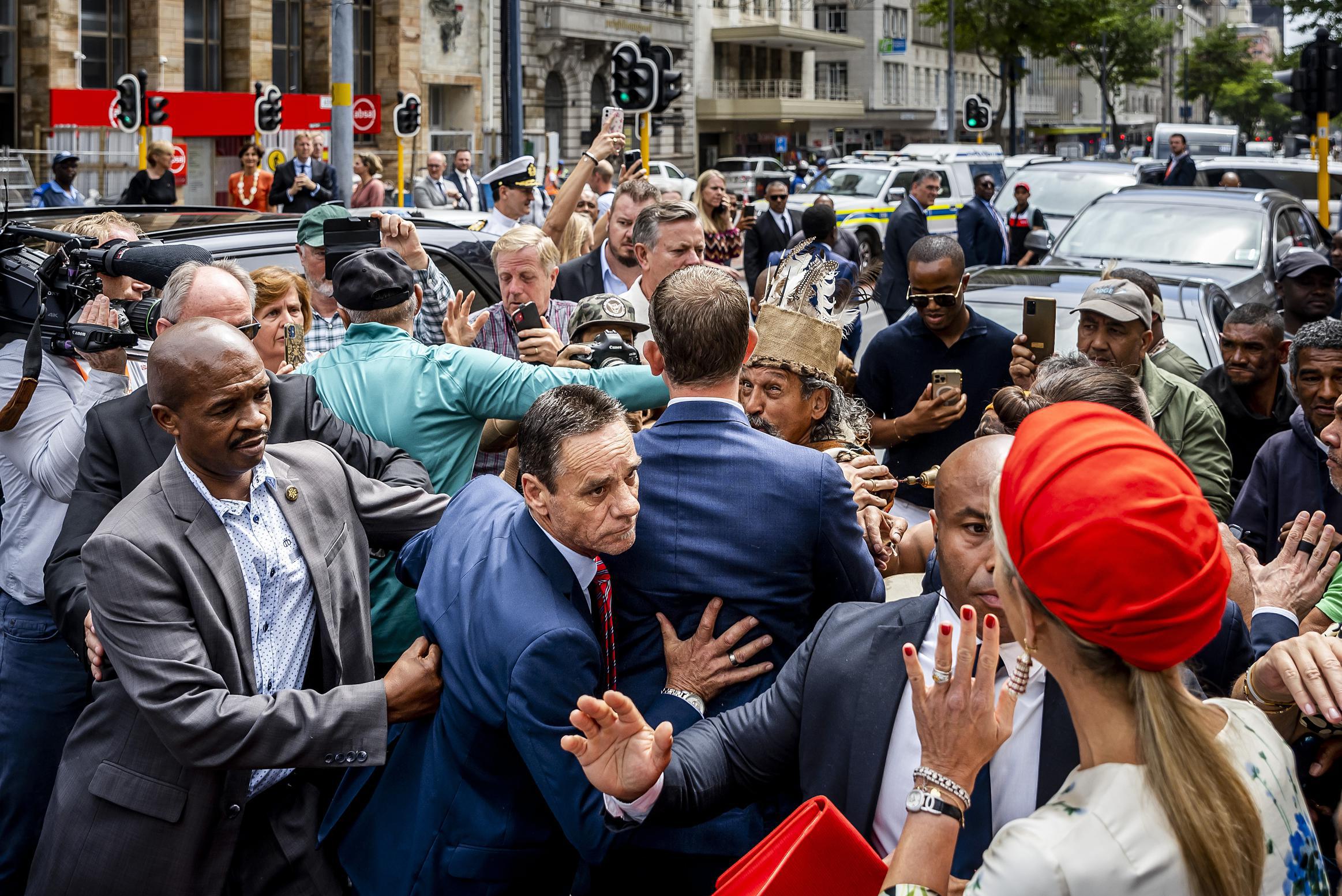 Dutch King And Queen Attacked By Demonstrators During State Visit To ...