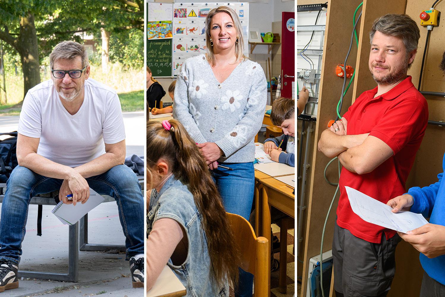 Zij kozen in een carrièreswitch voor het onderwijs. Hoe bevalt dat? “Gevoel dat ik vroeger ferm onderbetaald ben geweest”