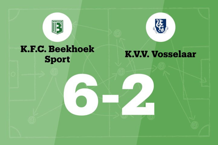 Verschueren scoort drie keer voor Beekhoek in wedstrijd tegen Vosselaar B