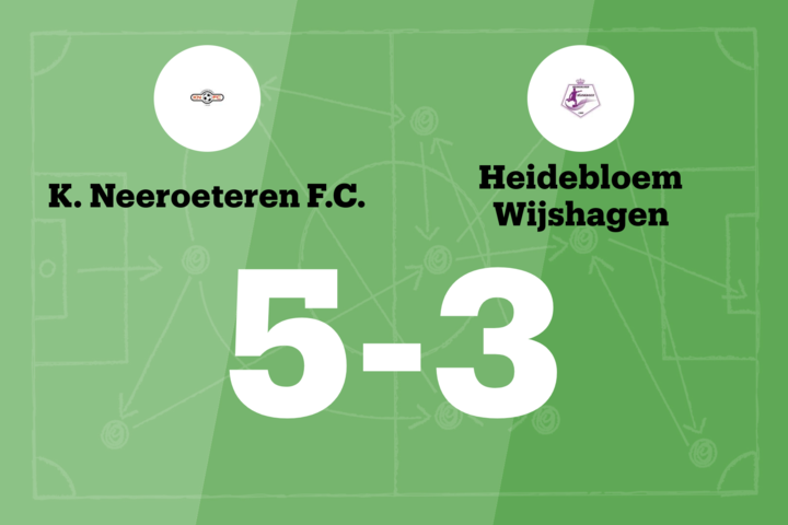 Van Grimbergen scoort drie keer, Neeroeteren FC verslaat Heidebloem Wijshagen