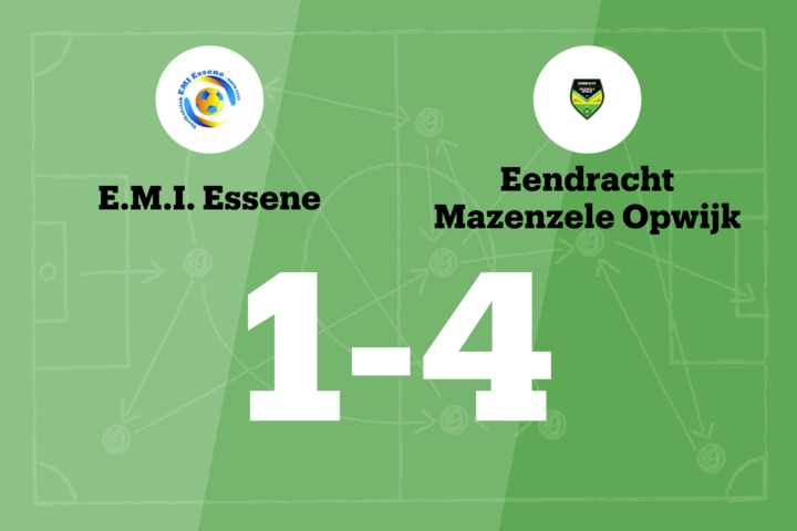 Zege Eendracht Mazenzele Opwijk B op EMI Essene