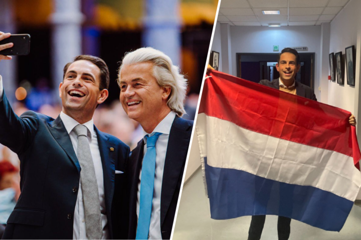 Tom Van Grieken (Vlaams Belang) uitgelaten na verpletterende overwinning van Wilders: “Migratie was overduidelijk hét thema”