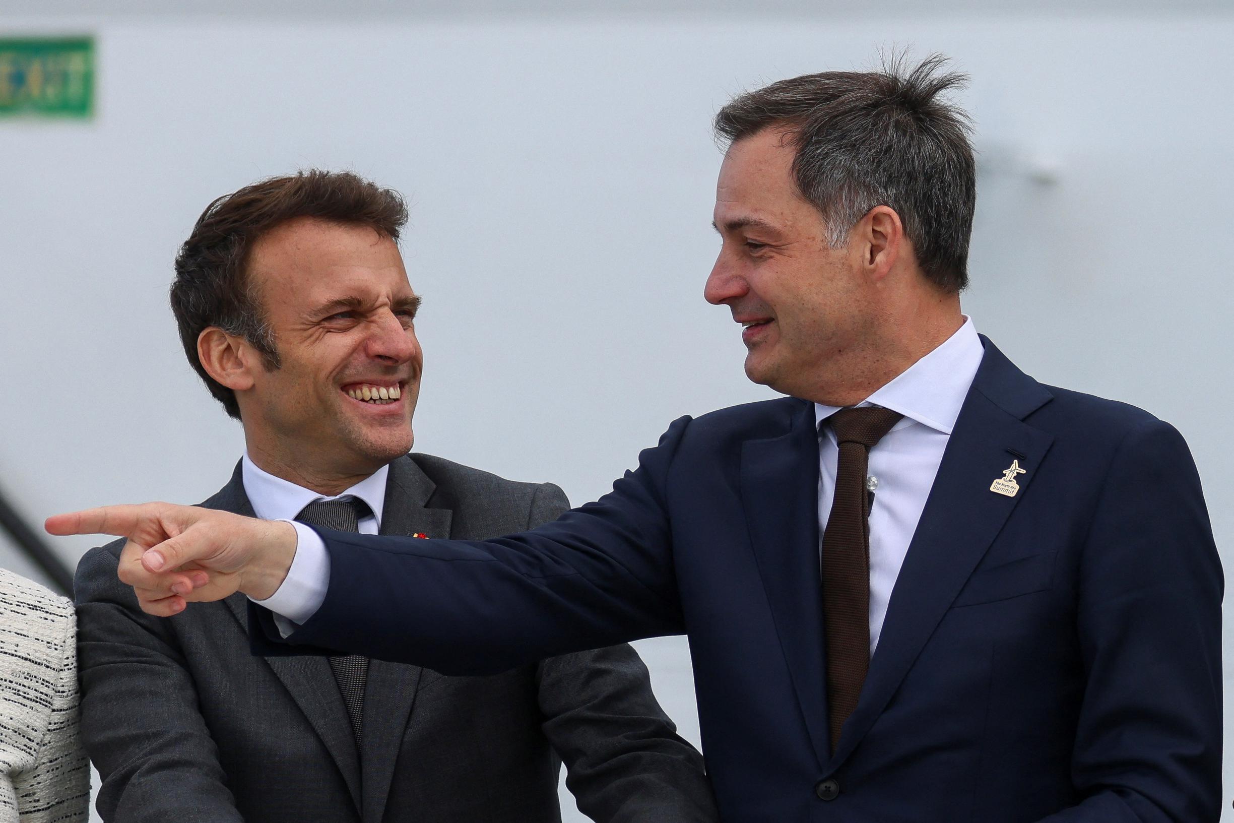 Alexander De Croo und Emmanuel Macron