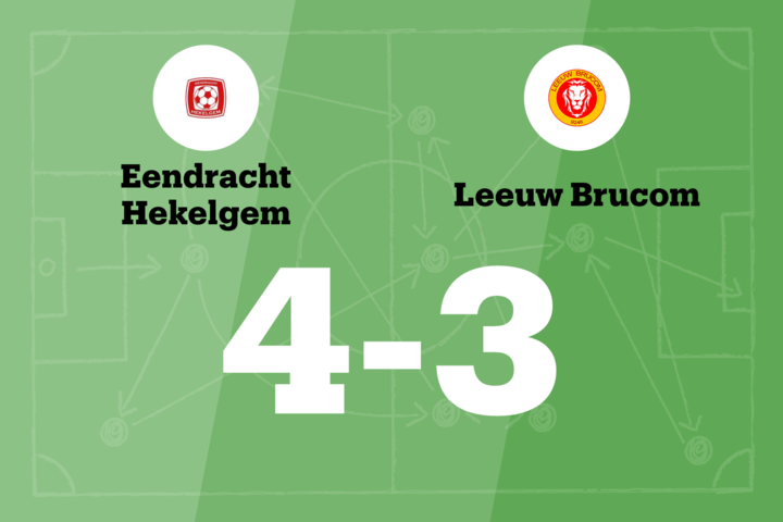 Eendracht Hekelgem beëindigt reeks nederlagen in de wedstrijd tegen Leeuw Brucom