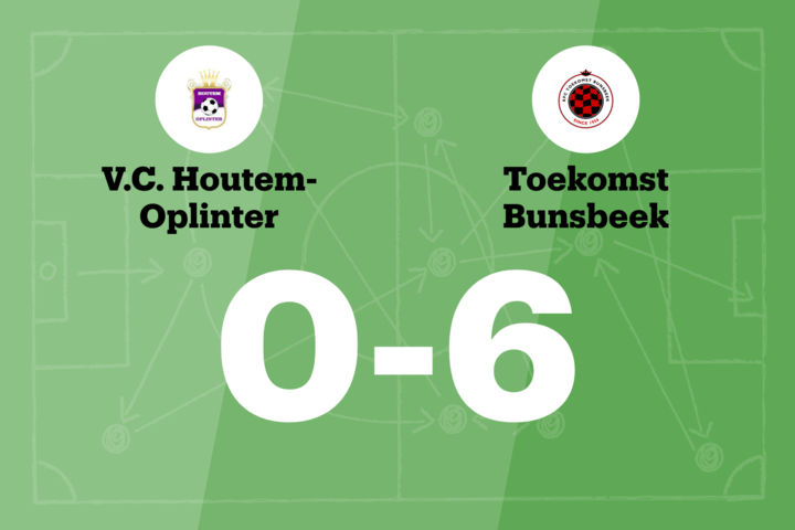 Vier opeenvolgende overwinningen voor Toekomst Bunsbeek na 0-6 tegen VC Houtem-Oplinter B