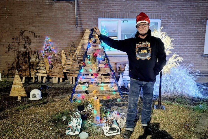 Guy geeft wegwerphout tweede leven als kerstbomen