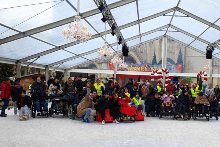 Schaatsbaan volledig vrijgemaakt voor mensen met een beperking