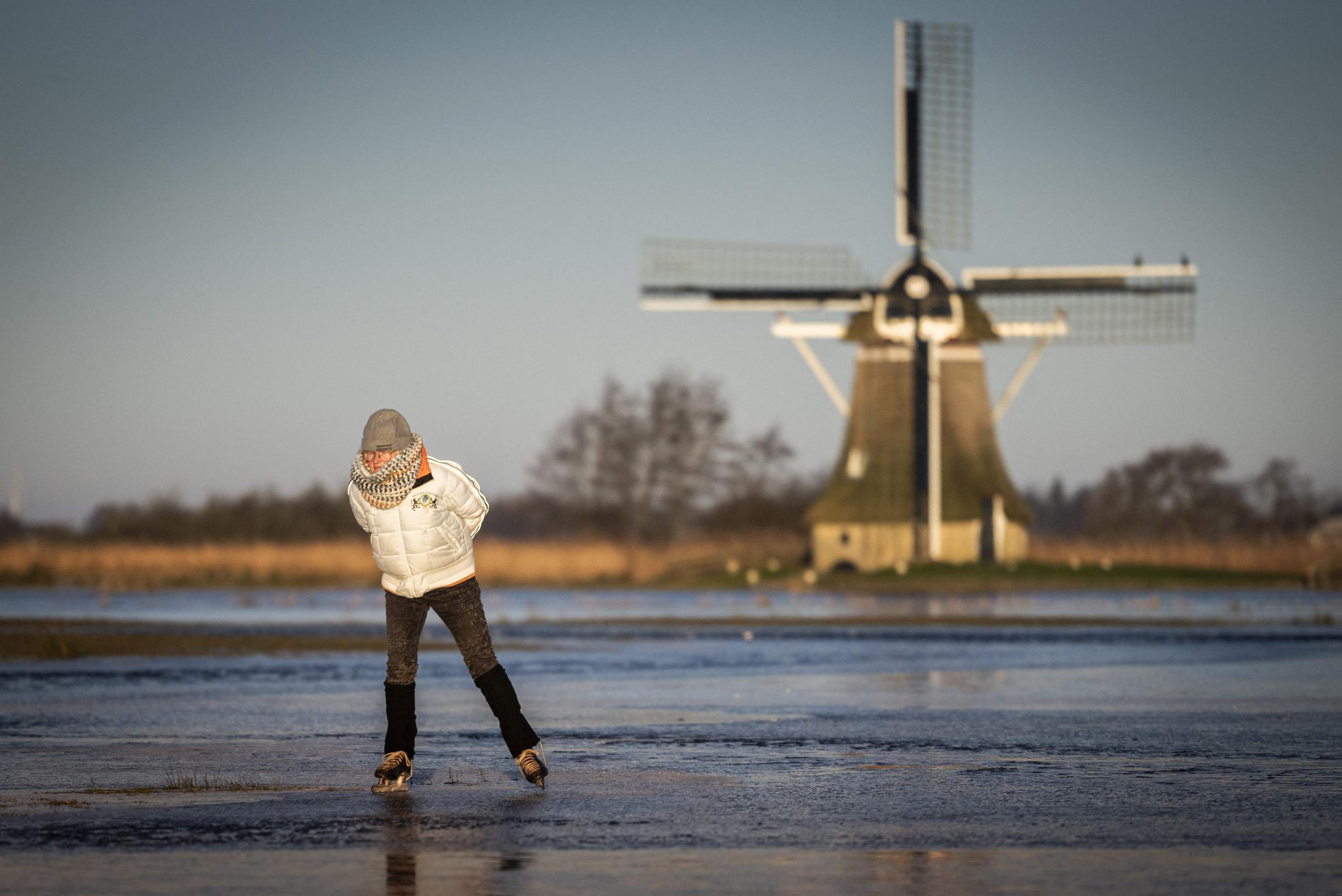 Skating Fun Abounds in the Netherlands Amid Freezing Cold