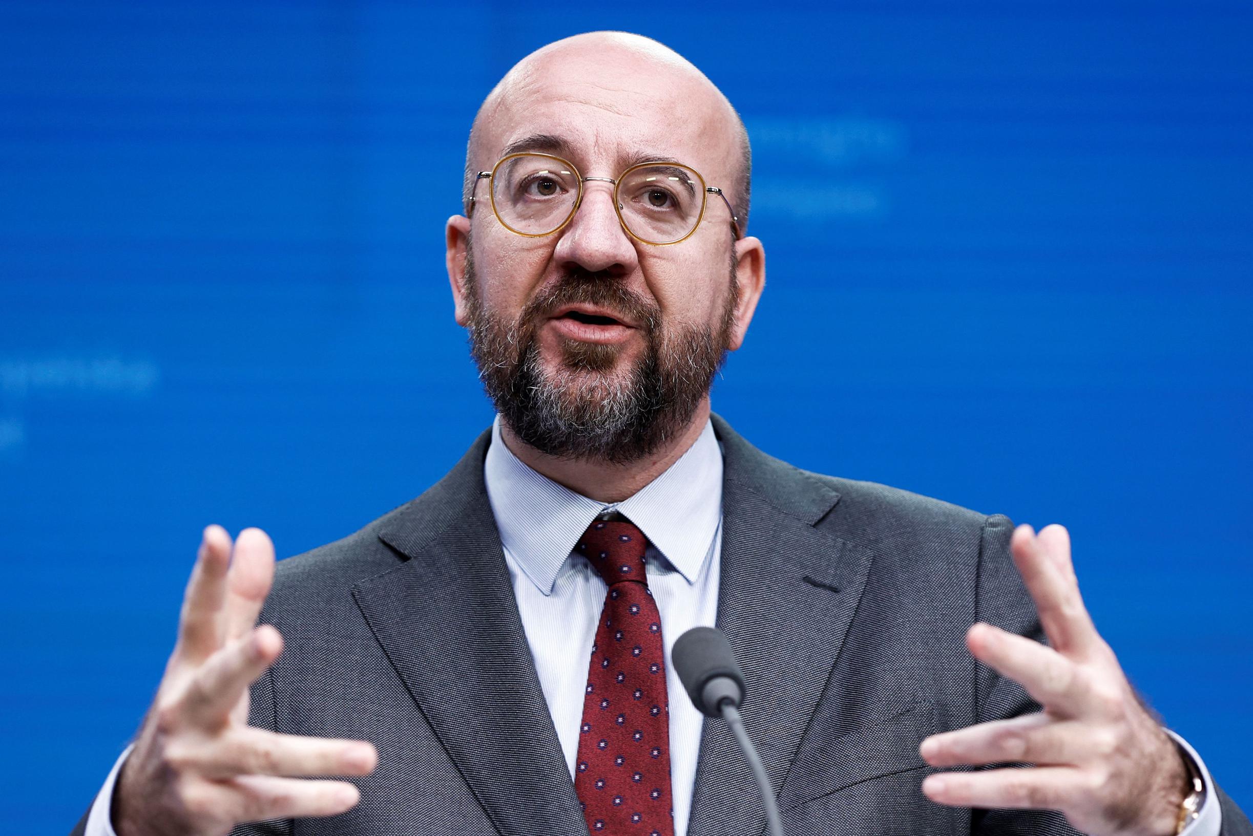 Charles Michel’s absence from European Parliament debate attributed to back problems; no questions allowed about early departure