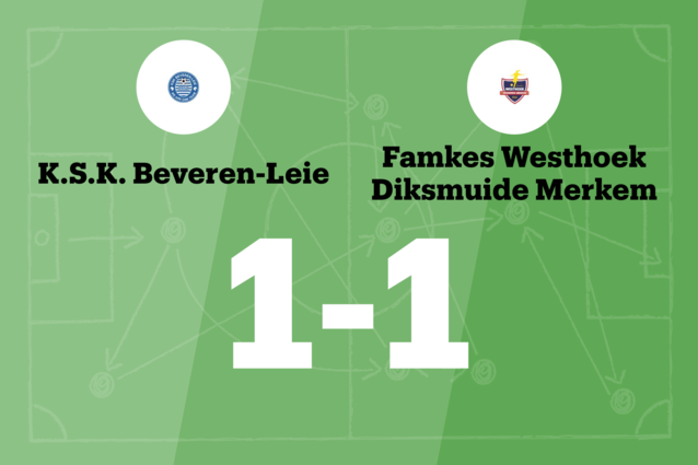 Le SK Beveren-Leie met fin à une série de cinq défaites (Diksmuide)