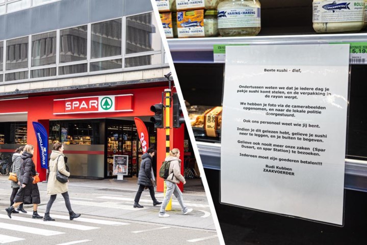 Supermarkt hangt bord aan deur om… sushidief tegen te houden: “Hij kwam hier bijna dagelijks een pakje stelen”