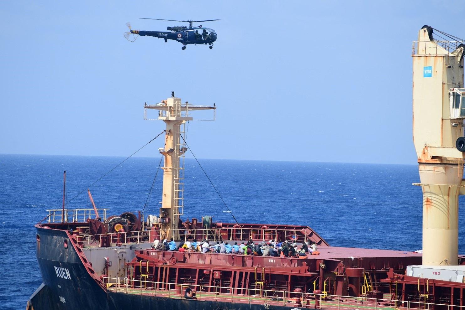 Somali pirates hijack cargo ship, Indian Navy rescues it