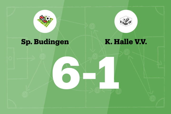 SP Budingen verslaat K Halle VV en blijft winnen