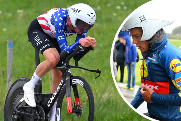 Thibau Nys is the leader in the Tour de Romandie after a wet time trial, a double for UAE Team Emirates