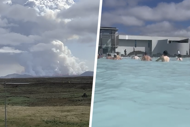 Flemish tourists capture their evacuation from a popular Icelandic attraction due to volcano alarm