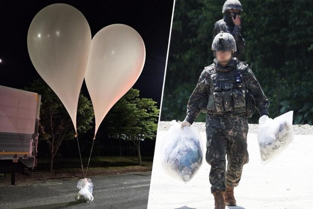 North Korea sends waste balloons to neighboring South Korea once more