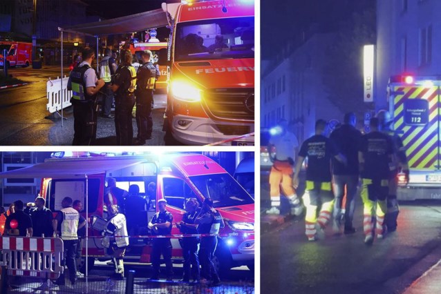 Three dead, eight injured in knife attack at city festival in Solingen, Germany, police launch manhunt for perpetrator