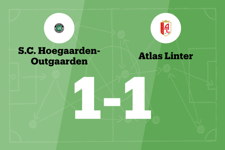 Out-Hoegaarden B en Atlas Linter eindigt op 1-1