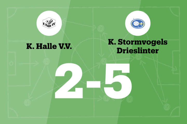 Drieslinter B wint spektakelwedstrijd van Halle VV