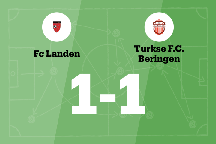 FC Landen speelt thuis gelijk tegen Turkse FC