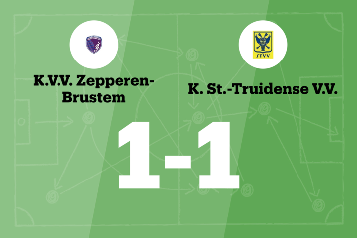 Zepperen-Brustem speelt thuis gelijk tegen STVV B