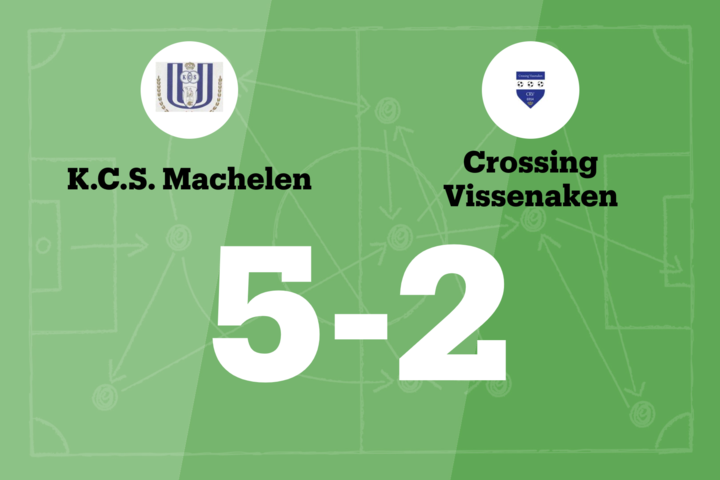 Ook CS Machelen houdt Crossing Vissenaken van overwinning af