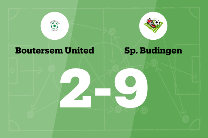 Budingen overklast Boutersem United B