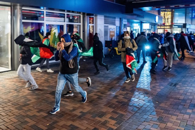 Night passed peacefully in Amsterdam after earlier violence between pro-Palestinian demonstrators and Israeli football fans