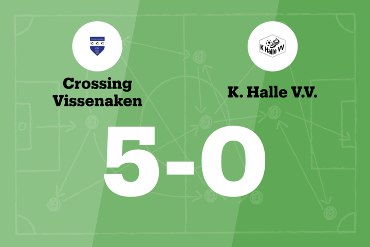 Nkwenti scoort drie keer, Crossing Vissenaken B verslaat Halle VV