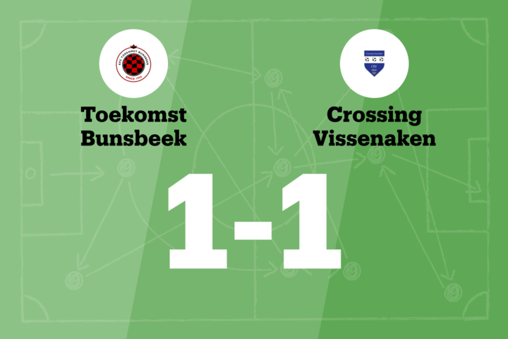 Gelijkspel voor Bunsbeek thuis tegen Crossing Vissenaken B