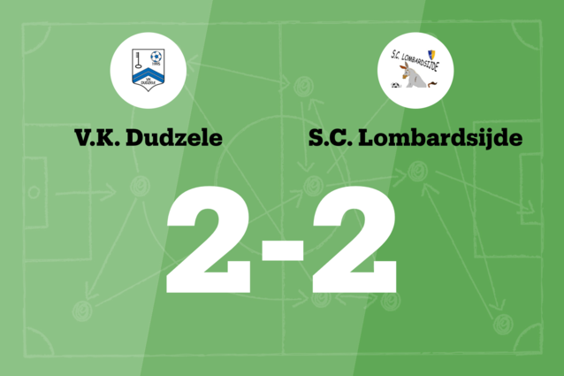 SC Lombardsijde nog steeds zonder winst na gelijkspel tegen VK Dudzele