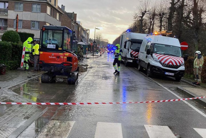 Gaslek in buurt van Sint-Jan Berchmansschool in Sint-Truiden