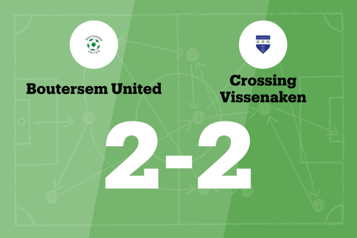 Crossing Vissenaken B sleept gelijkspel uit de brand in de uitwedstrijd tegen Boutersem United B