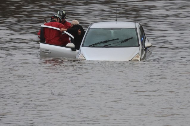 Major rescue efforts after heavy flooding in the United Kingdom