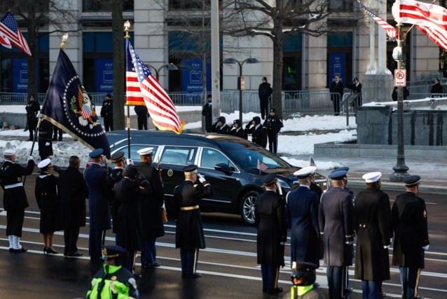 Body of former President Jimmy Carter arrives in Washington