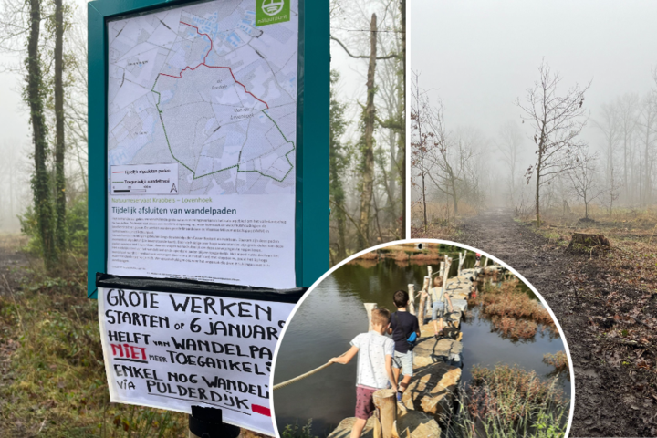 Stuk van populaire Lovenhoekwandeling dicht voor werken: “Heel tracé waarschijnlijk pas binnen jaar weer toegankelijk”