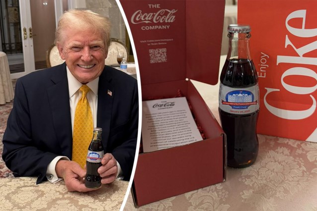 Trump is the first president to receive his own Coke bottle to celebrate his inauguration