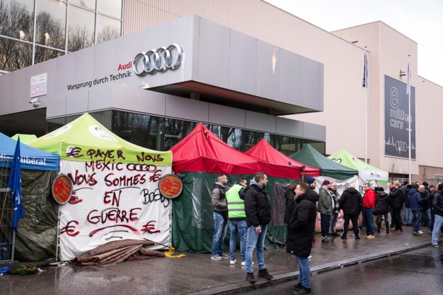 Active drivers block access to factory Audi Brussels again: “Cannot accept violence” (Brussels)