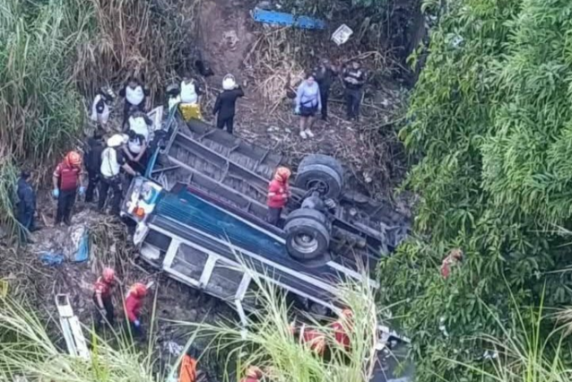 At least 30 dead in bus accident in Guatemala