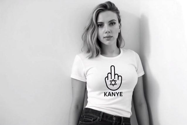 Scarlett Johansson boos over AI-video waarin Joodse celebs middelvinger opsteken naar Kanye West: "Moeten onjuist gebruik halt toeroepen"