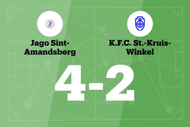 Jago St.-Amandsberg B wint sensationeel duel tegen KFC St-Kruis-Winkel