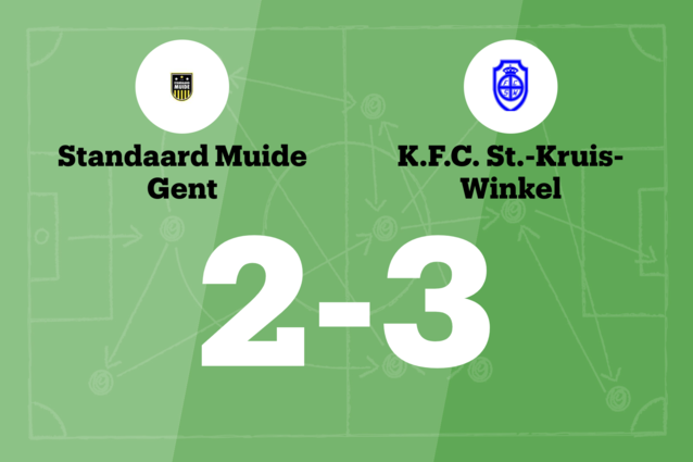 KFC St-Kruis-Winkel wint met één goal verschil van Standaard Muide Gent (Gent)