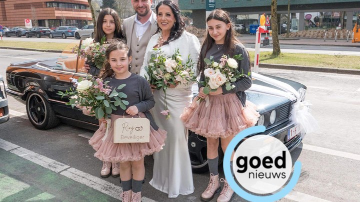 Pas getrouwd: Maurizio en Manuela in Genk